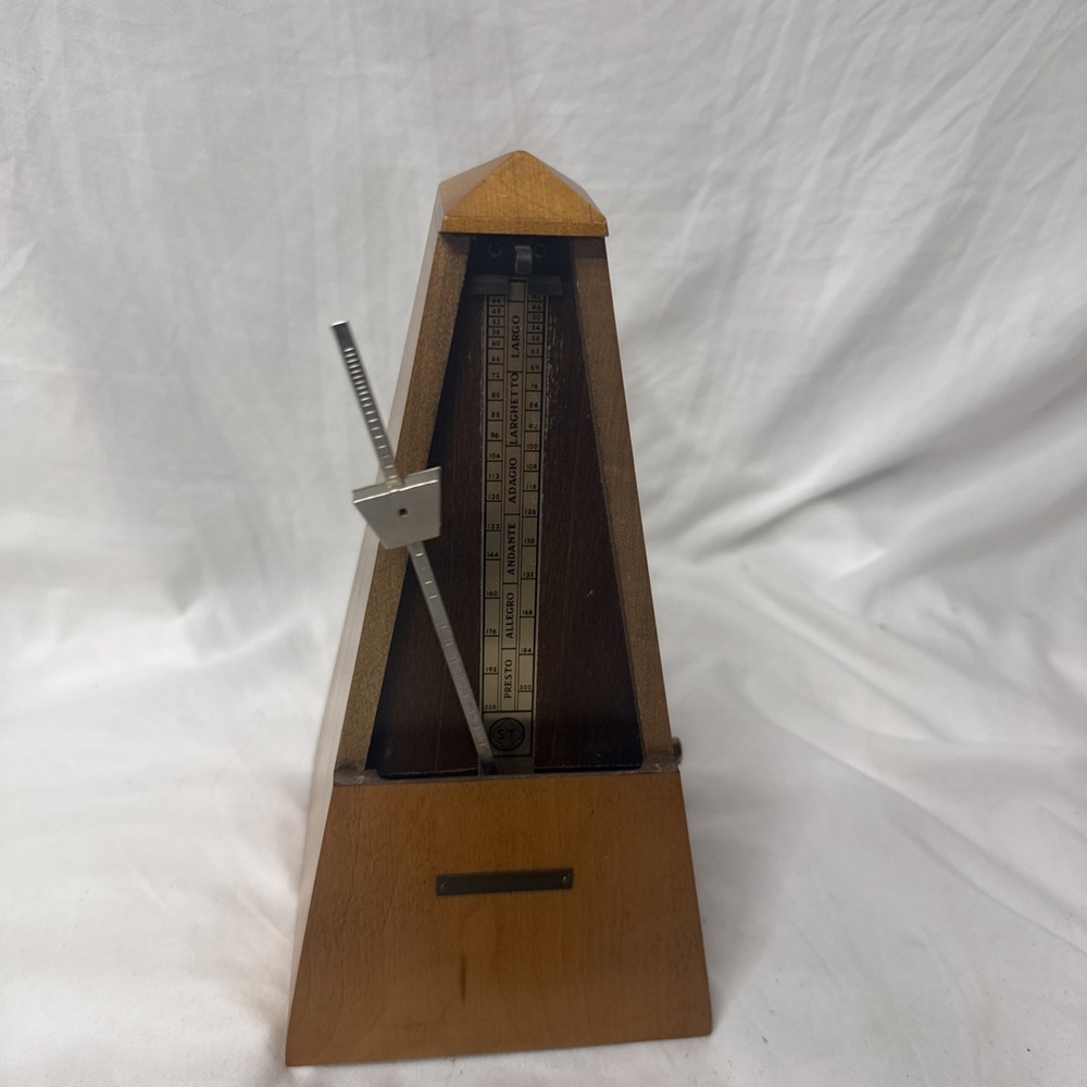 Vintage MCM Seth Thomas Metronome de Maelzel pyramid-shaped Music Piano Timing - Picture 4 of 10